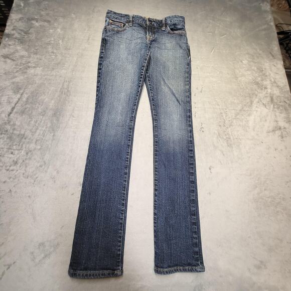 Guess Jeans Womens 26 Blue Skinny Leg Stretch Denim 5 Pocket JTC8124 Zip Fly - Picture 1 of 12